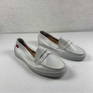 Marc Joseph York Womens size 5.5 Shoes White‎ Comfort Slip on Loafer 7434
